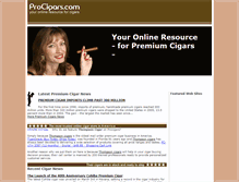 Tablet Screenshot of procigars.com